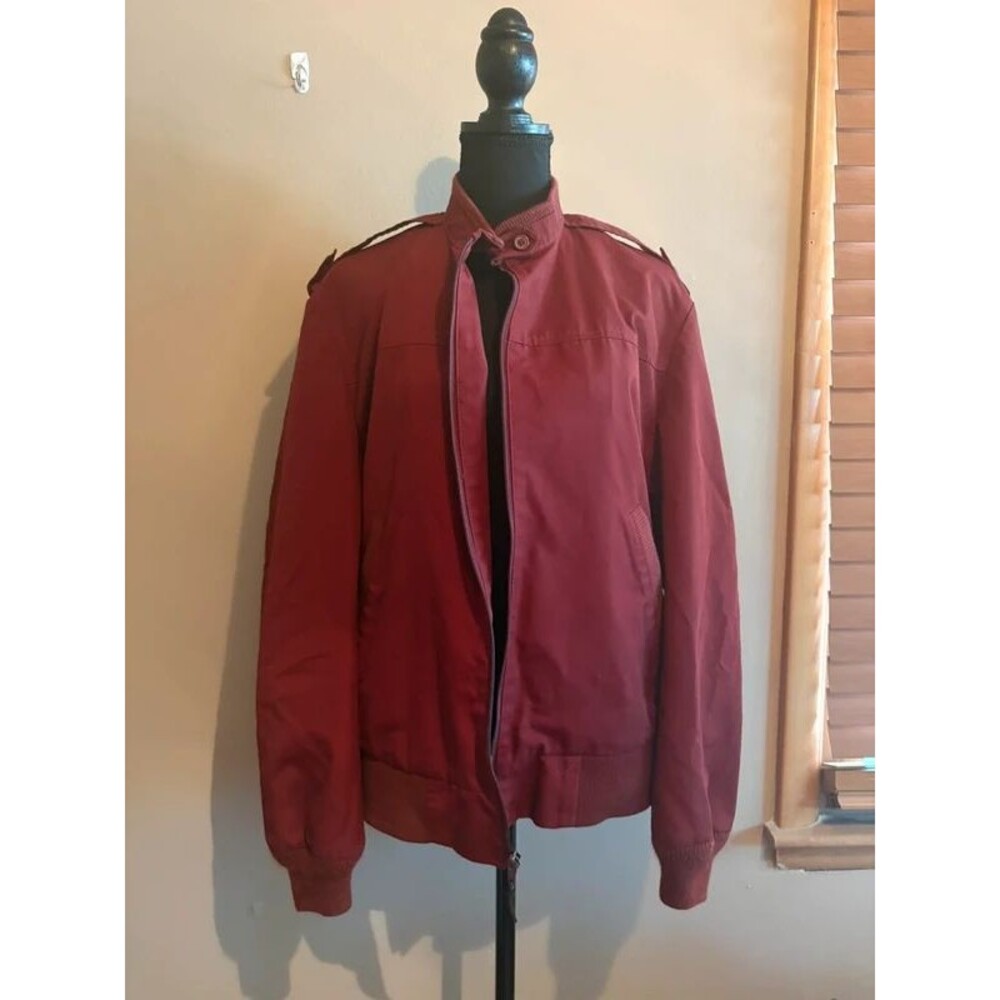 Burgundy coat